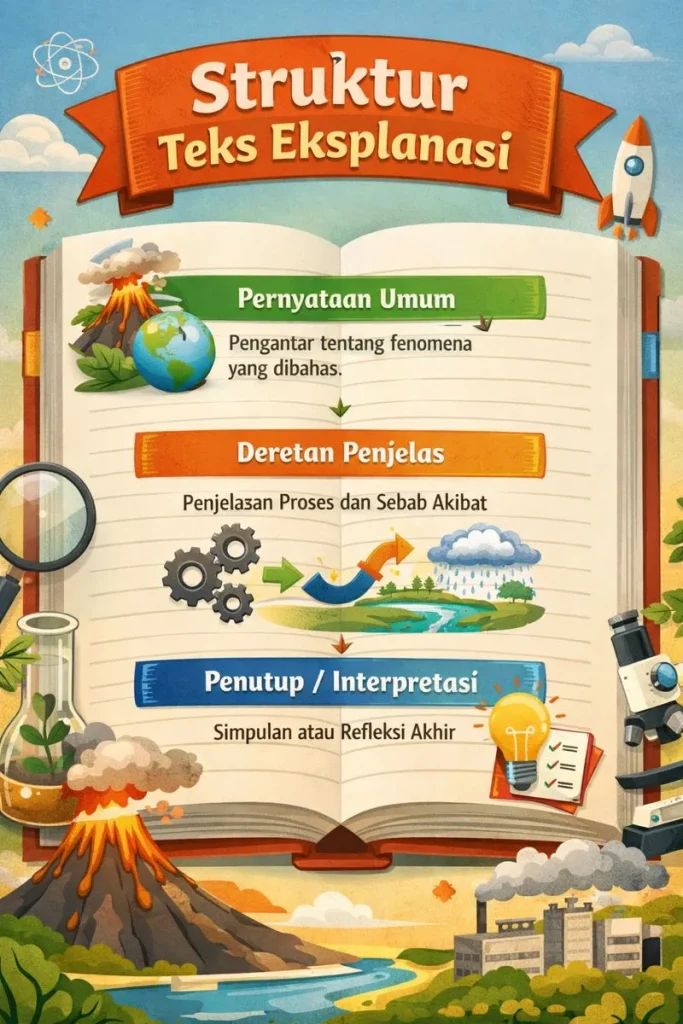 Pelajari Cara Mengidentifikasi Teks Eksplanasi Secara Sistematis, mulai dari struktur, ciri kebahasaan dan perbedaannya dengan jenis teks lain.